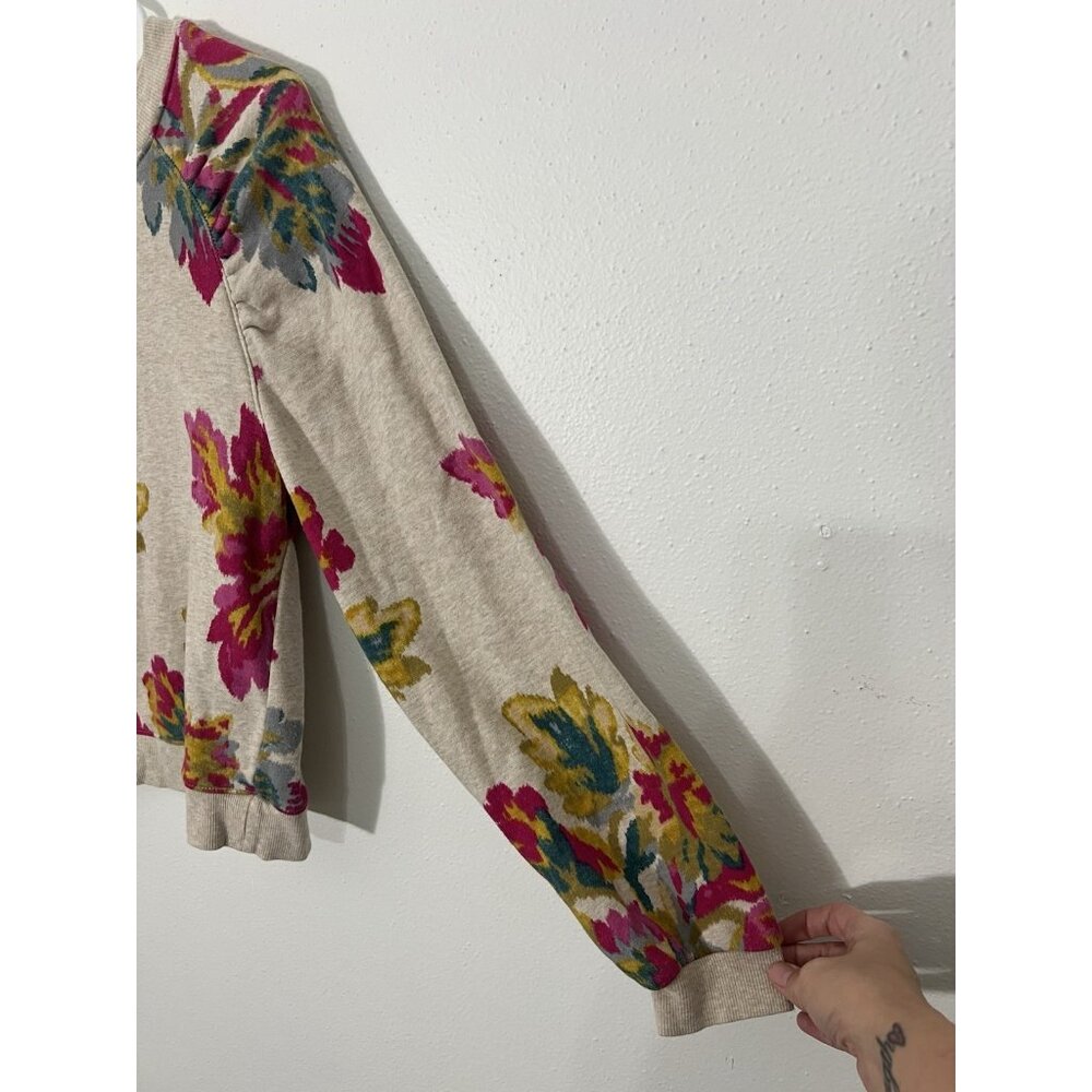 Anthropologie Saturday Sunday Edita Floral Crewneck Sweatshirt Size Small - Picture 5 of 15